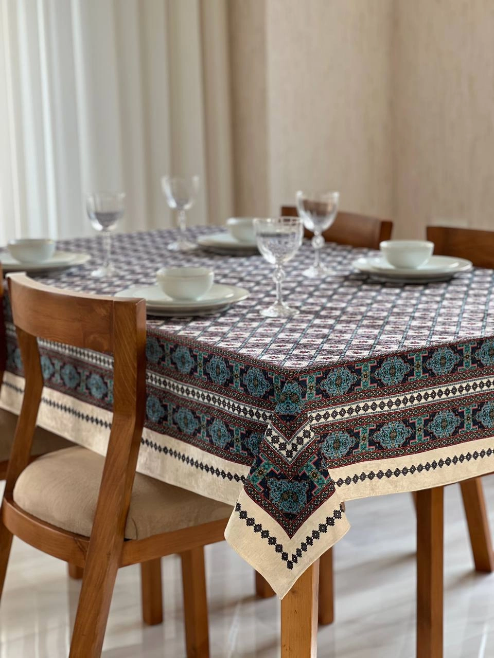 رومیزی ضد لک مخمل کوبیده